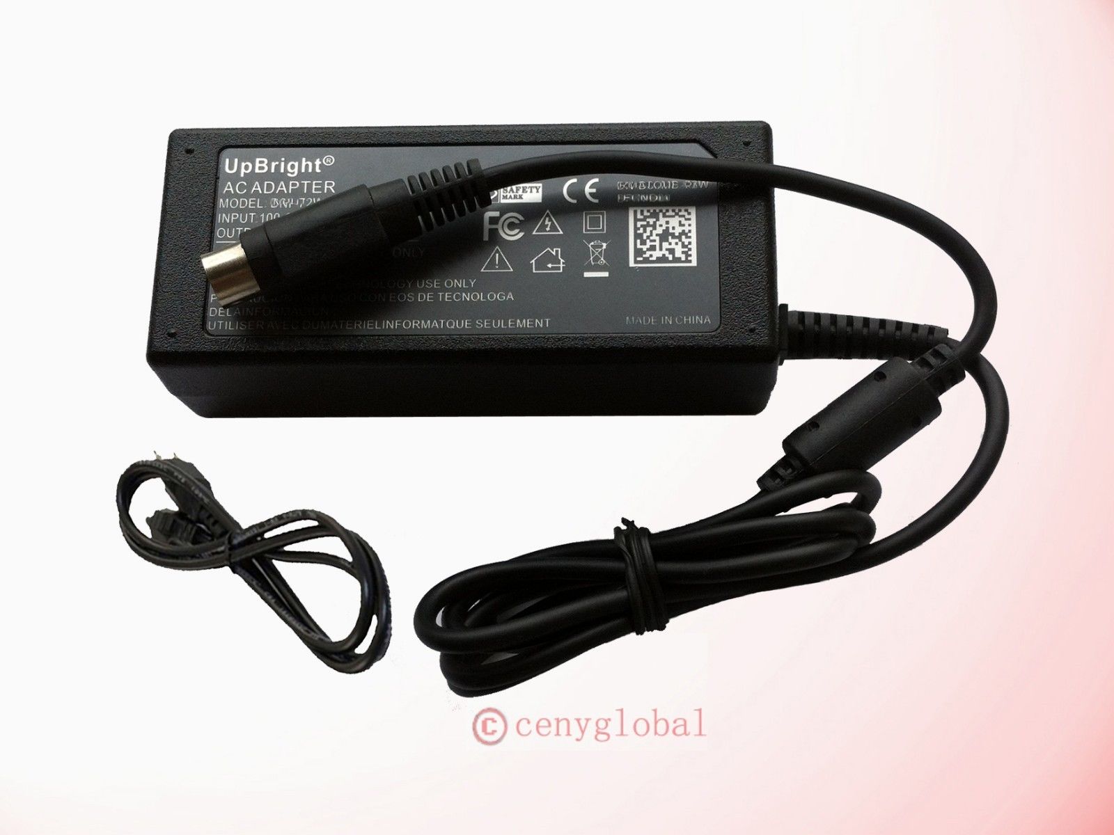 AC Adapter 4-Pin DIN Connector For LACIE iOmega ACU034A-0512 12V 5V 2A Power Supply